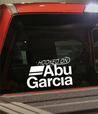 hooked on abu garcia decal - North 49 Decals