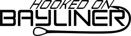 hooked on bayliner fishing decal - North 49 Decals