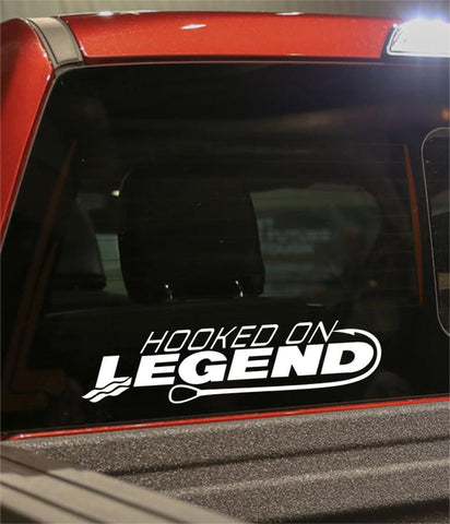 hooked on legend fishing logo decal - North 49 Decals