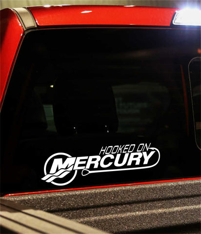 mercury decal, car decal, fishing sticker