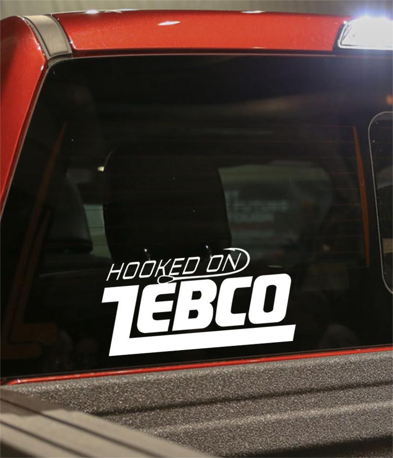 Hooked on Zebco decal