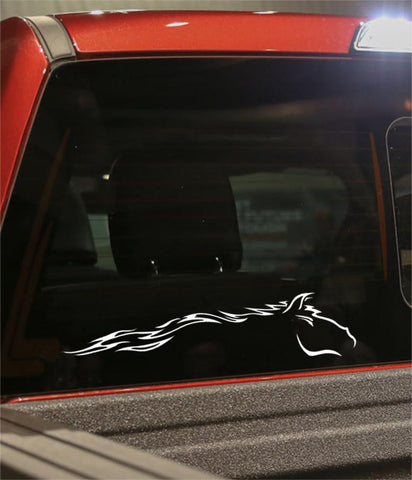 horse 4 flaming animal decal - North 49 Decals