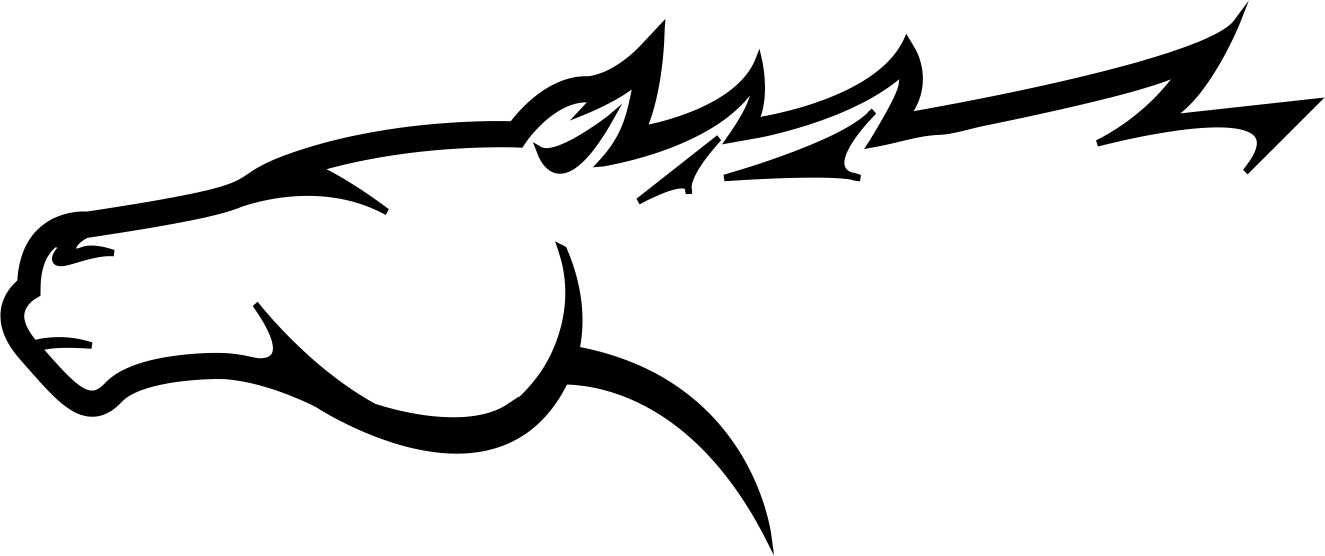 horse 5 flaming animal decal - North 49 Decals