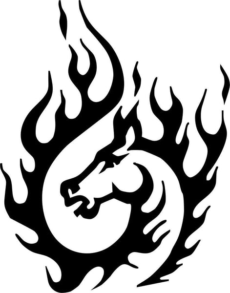 horse flaming animal decal - North 49 Decals