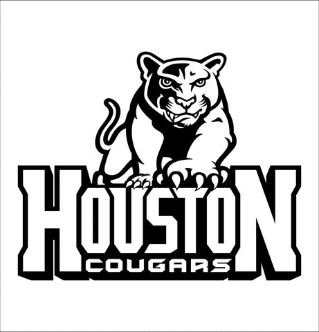 Houston Cougars decal, car decal sticker, college football