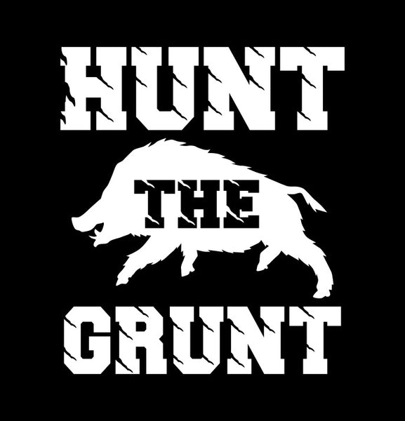 Hunt The Grunt hunting decal