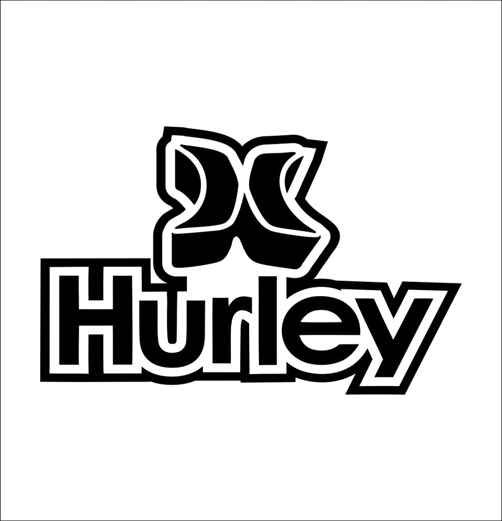 Hurley decal, skateboarding decal, car decal sticker