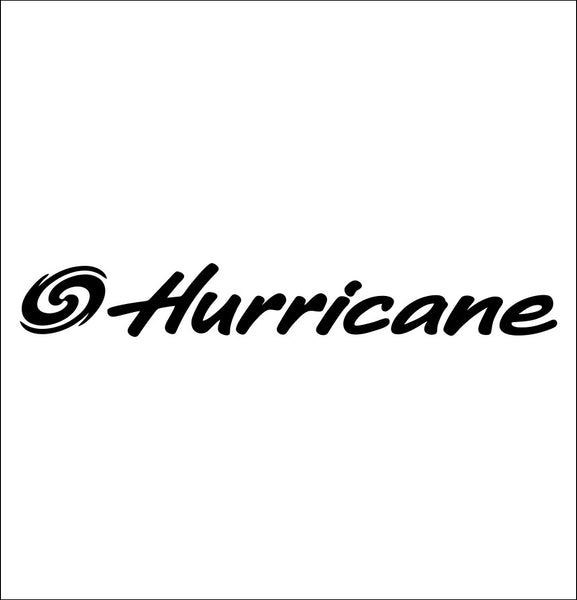 Hurricane Boats decal, fishing hunting car decal sticker