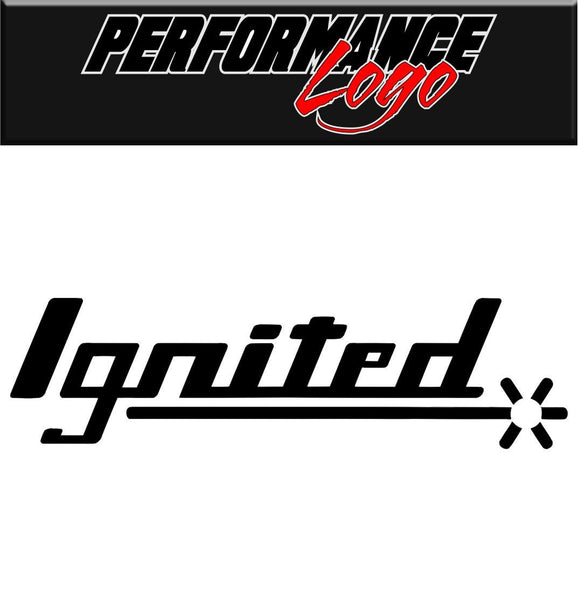 Ignited decal performance decal sticker