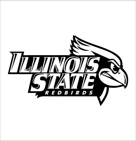 Illinois State Redbirds decal, car decal sticker, college football