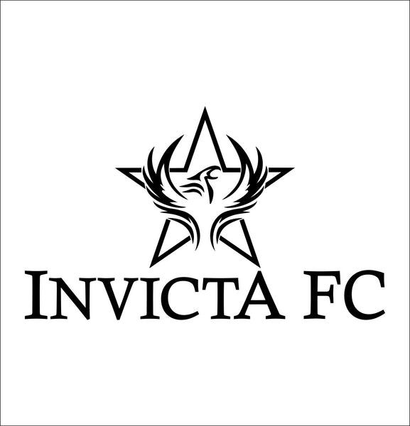 Invicta decal, mma boxing decal, car decal sticker