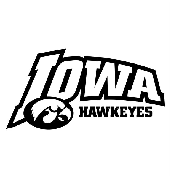 Iowa Hawkeyes decal, car decal sticker, college football