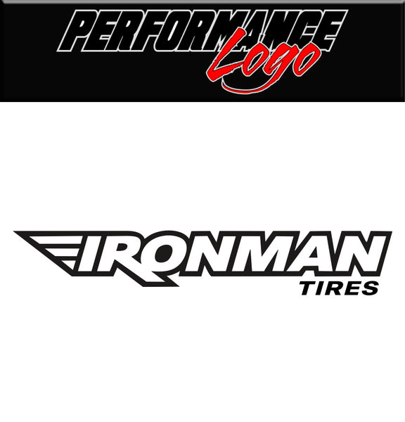 Ironman Tires decal, performance car decal sticker