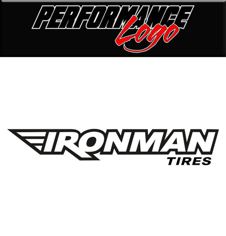 Ironman Tires decal, performance car decal sticker