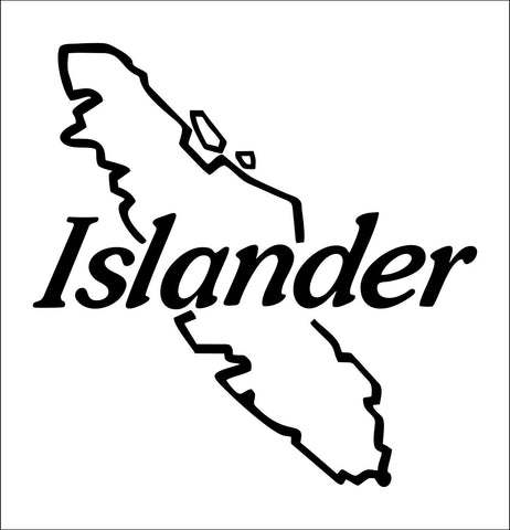 Islander Reels decal, fishing hunting car decal sticker