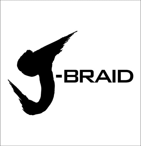 J-Braid decal, fishing hunting car decal sticker