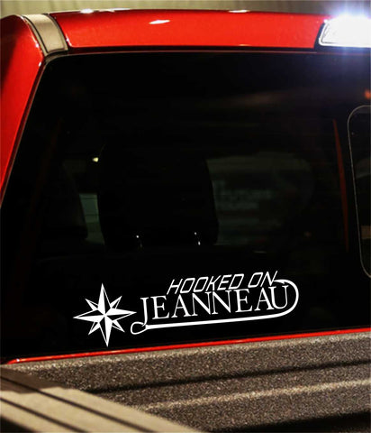 jeanneau boats decal, car decal, fishing sticker