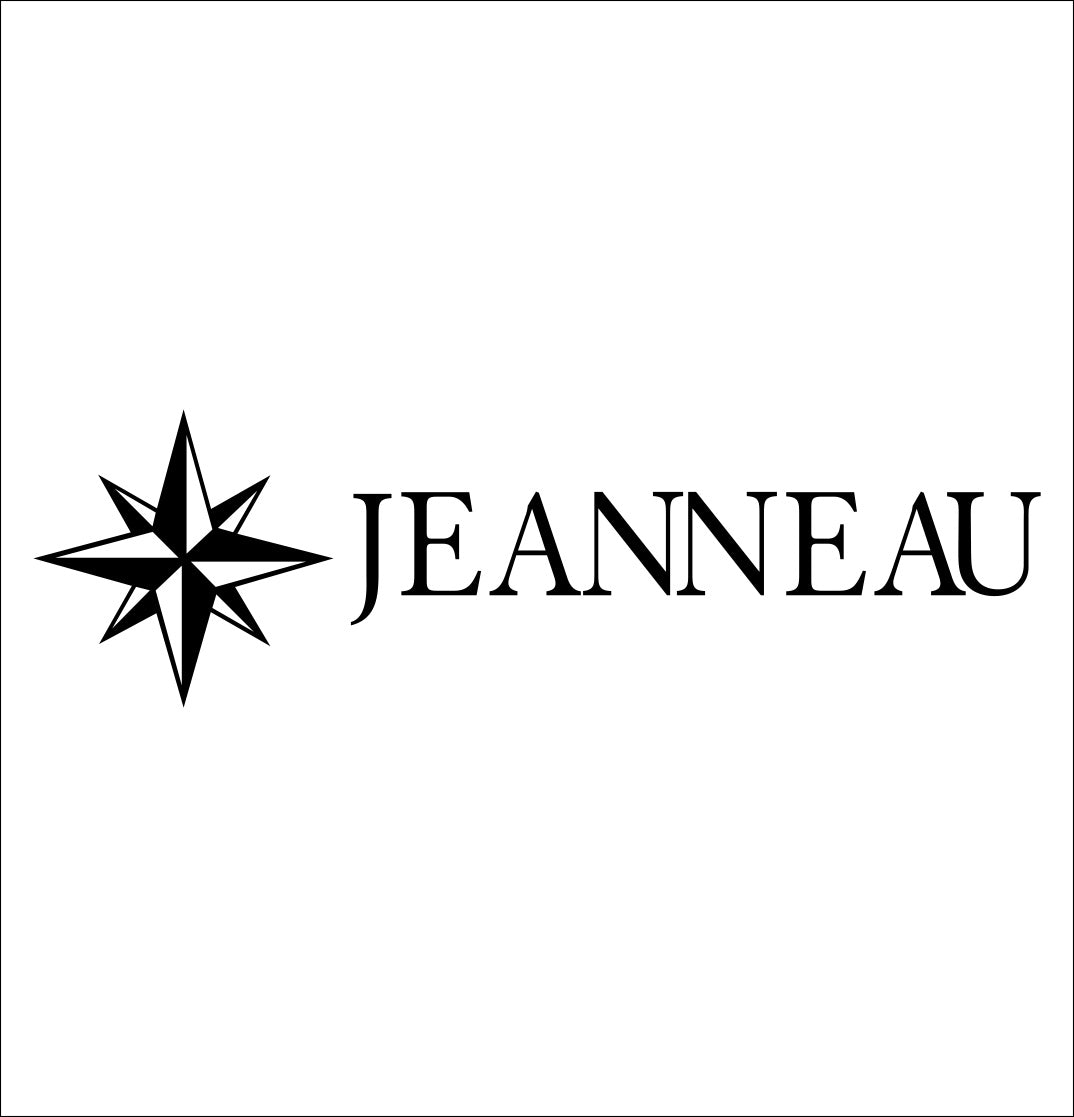 jeanneau boats decal, car decal, hunting fishing sticker