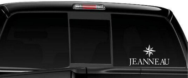 jeanneau boats decal, car decal, hunting fishing sticker