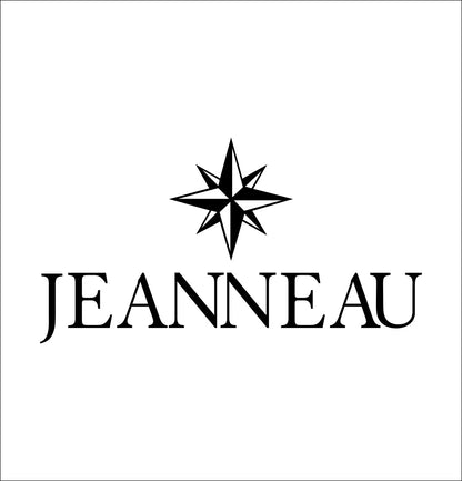 jeanneau boats decal, sticker, hunting fishing decal, car sticker b