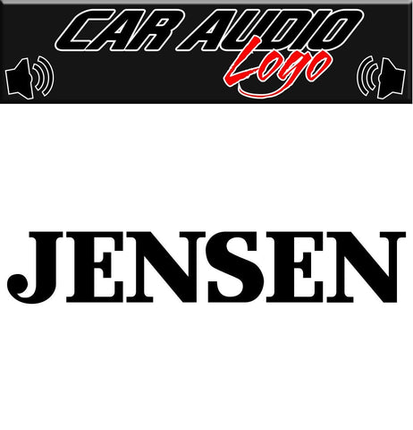Jensen decal, sticker, audio decal