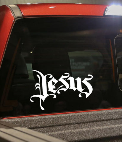 jesus 2 religious decal - North 49 Decals