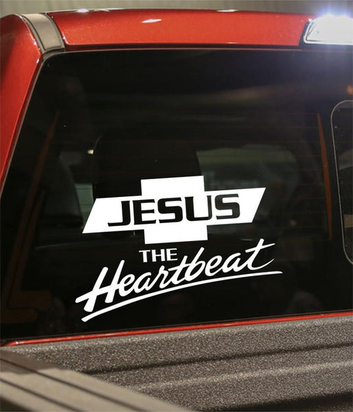 jesus the heartbeat religious decal - North 49 Decals