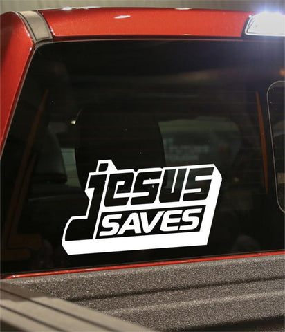 jesus saves religious decal - North 49 Decals