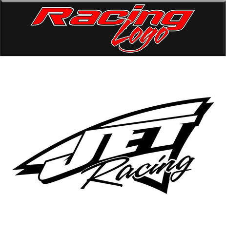 Jet Racing decal, performance decal, sticker