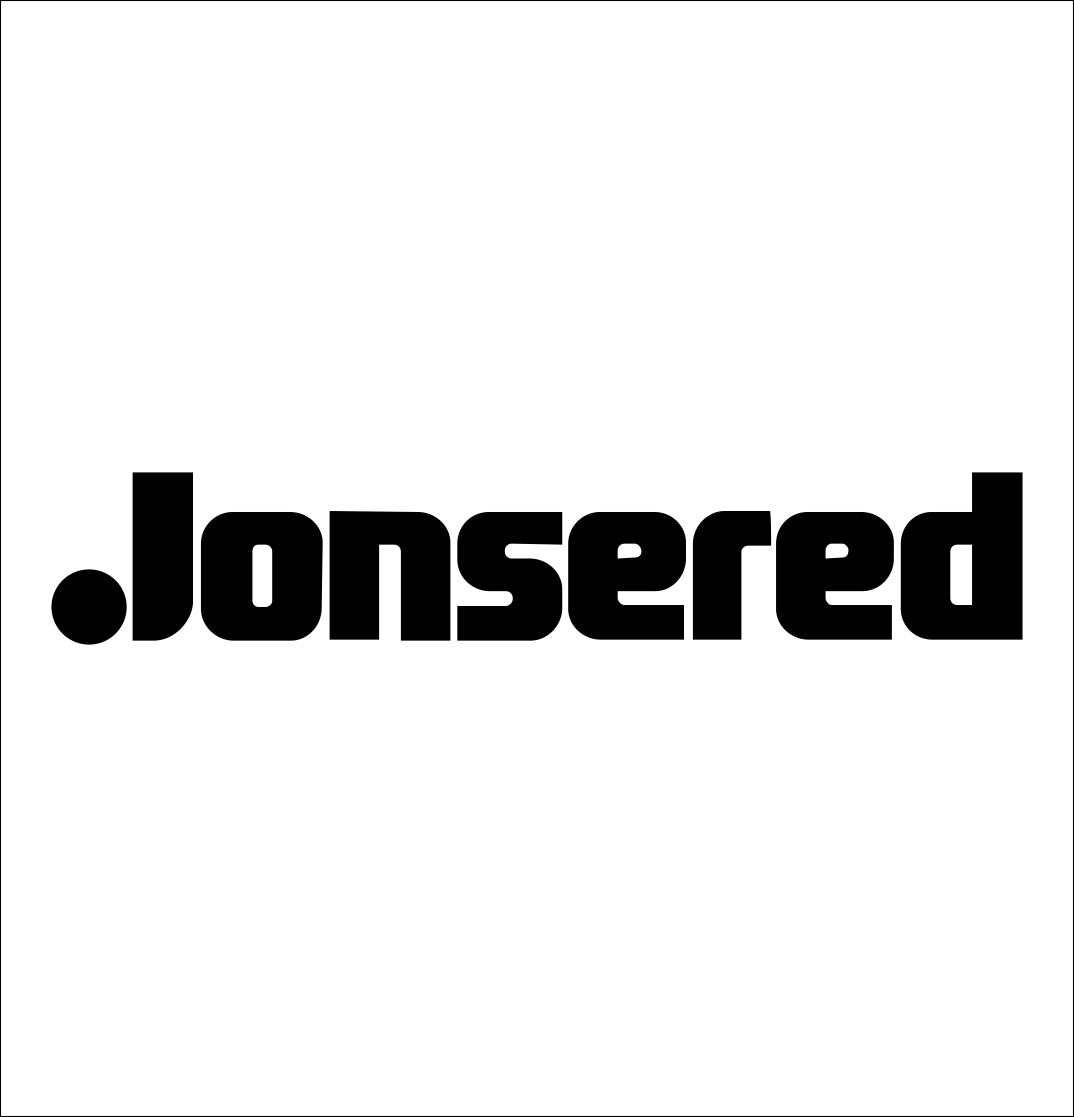 jonsered decal, car decal sticker