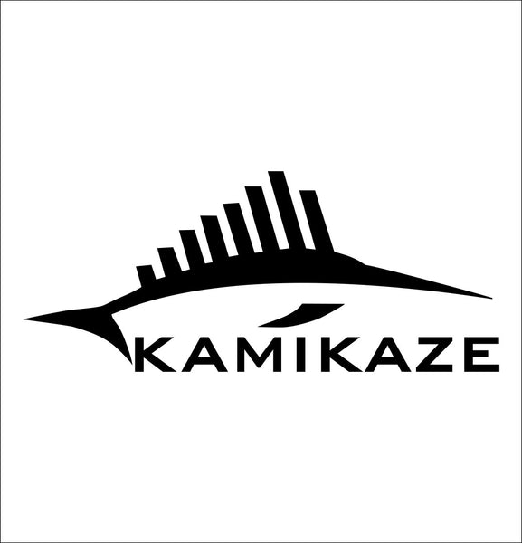 Kamikaze decal, sticker, hunting fishing decal