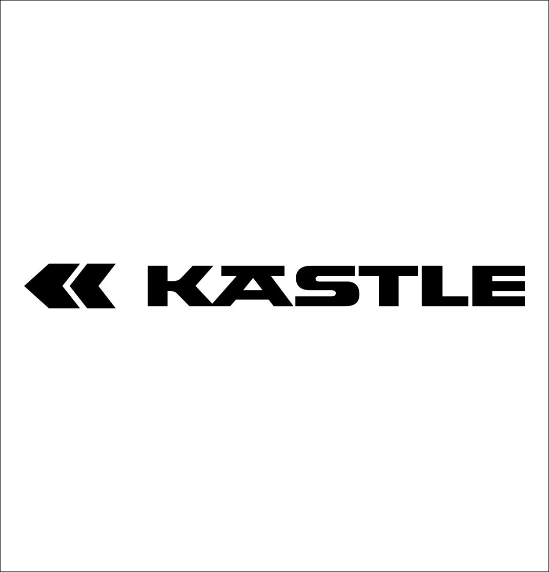 kastle decal, ski snowboard decal, car decal sticker