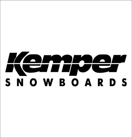 Kemper Snowboards decal, sticker, ski snowboard decal