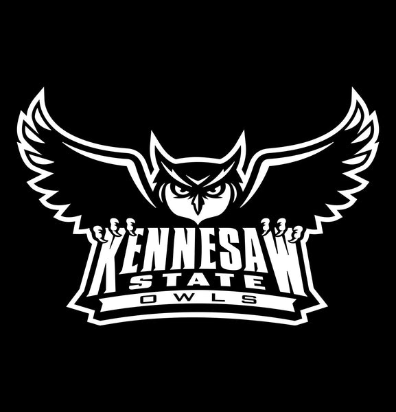 Kennesaw Owls decal, car decal sticker, college football
