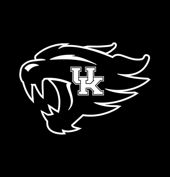 Kentucky Wildcats decal, car decal sticker, college football