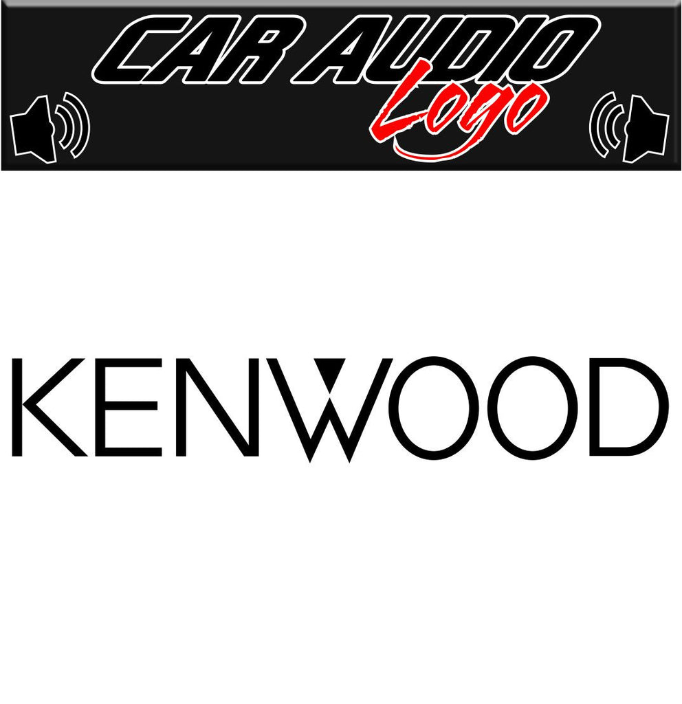 Kenwood decal, sticker, audio decal