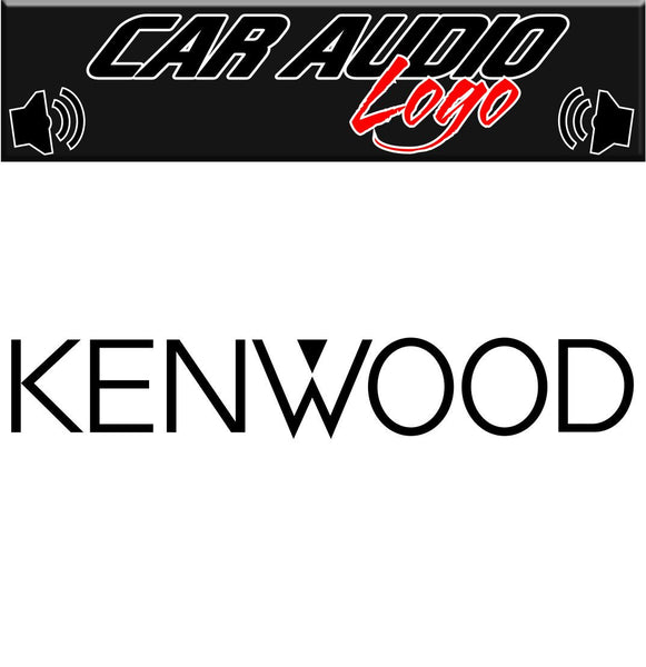 Kenwood decal, sticker, audio decal
