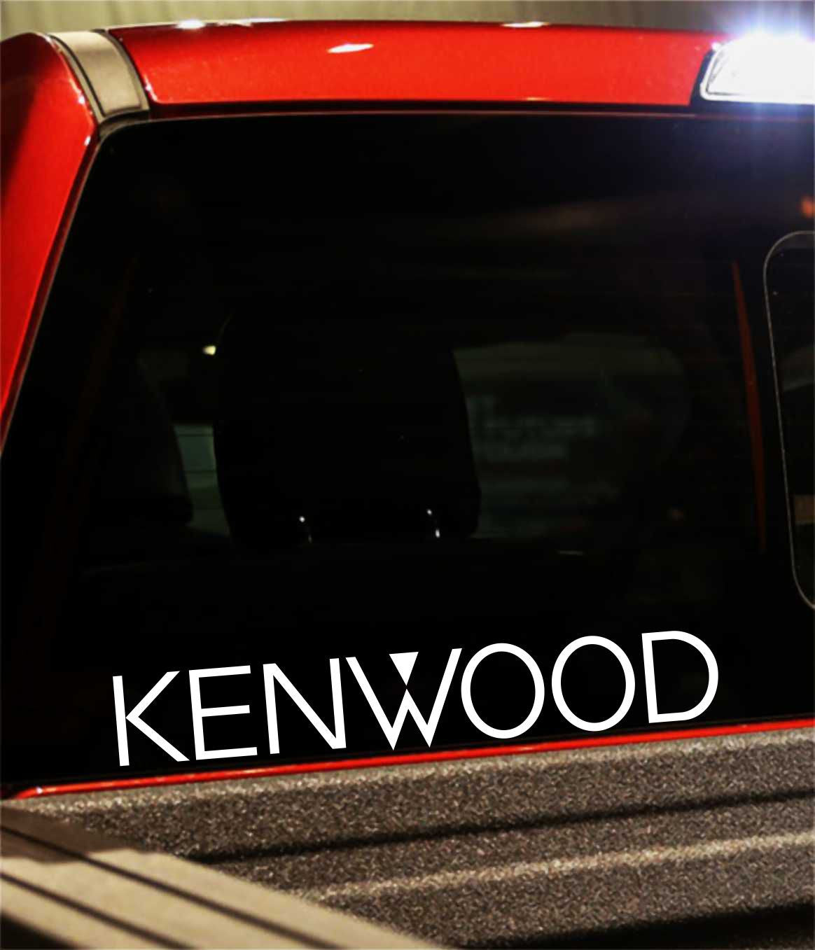 Kenwood decal, sticker, audio decal