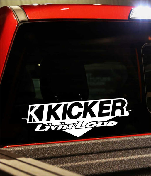 Kicker decal, sticker, audio decal