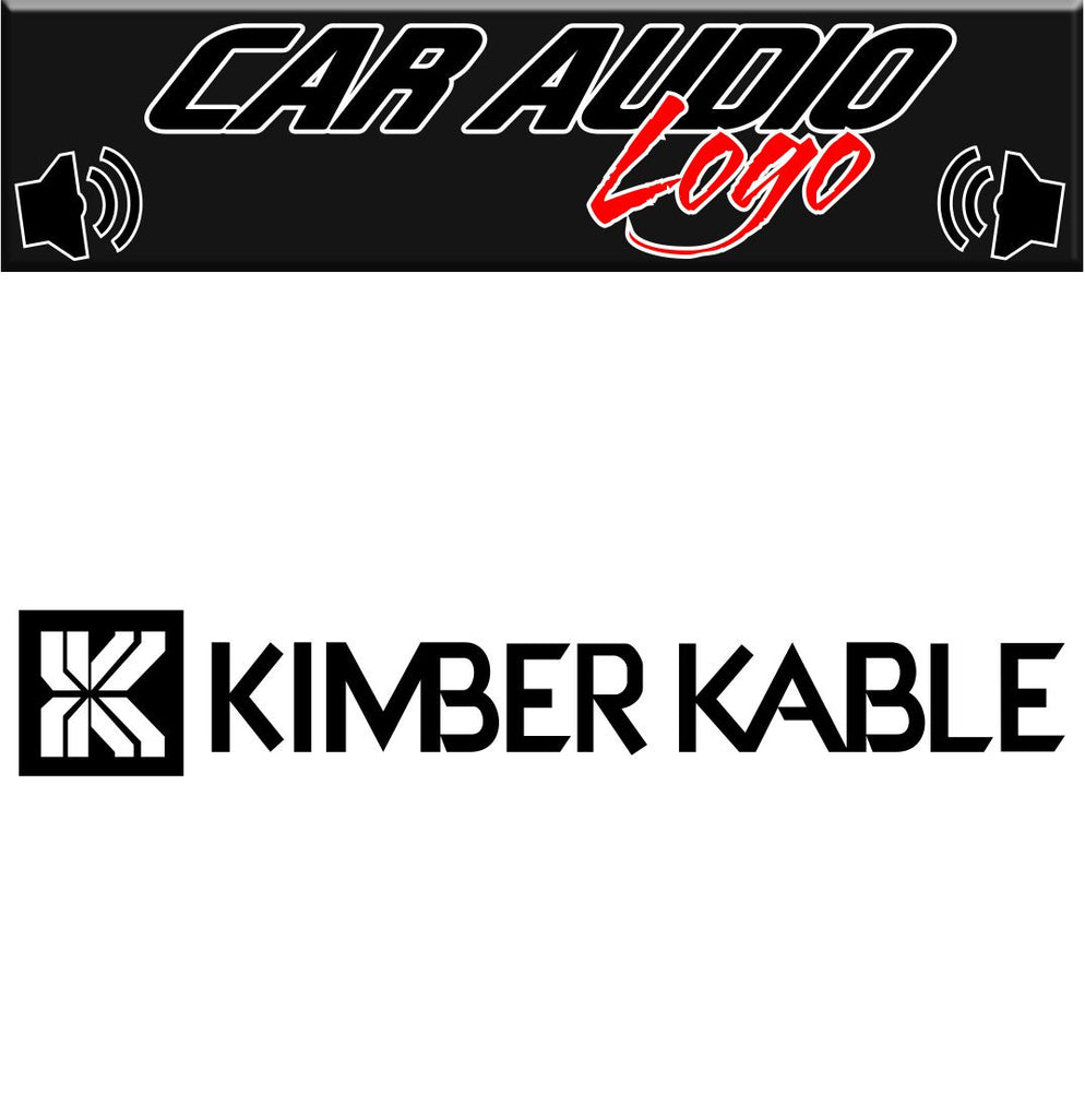Kimber Kable decal, sticker, audio decal