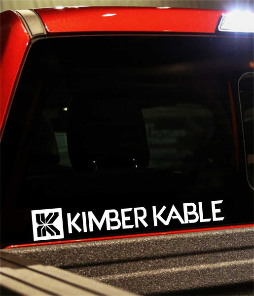 Kimber Kable decal, sticker, audio decal