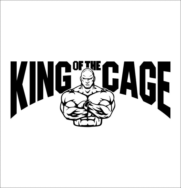 King of The Cage decal, mma boxing decal, car decal sticker