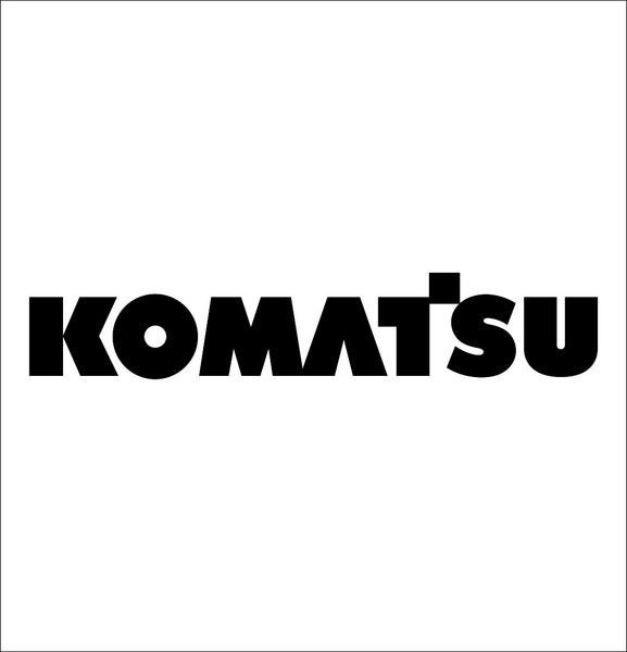 Komatsu decal, car decal sticker