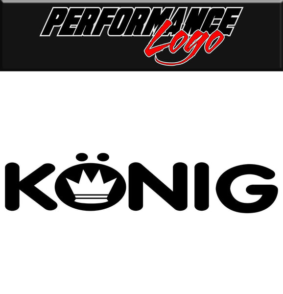 konig performance logo decal - North 49 Decals
