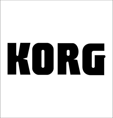 Korg decal, music instrument decal, car decal sticker