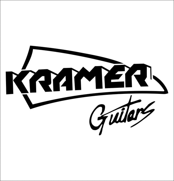 Kramer Guitars decal, music instrument decal, car decal sticker