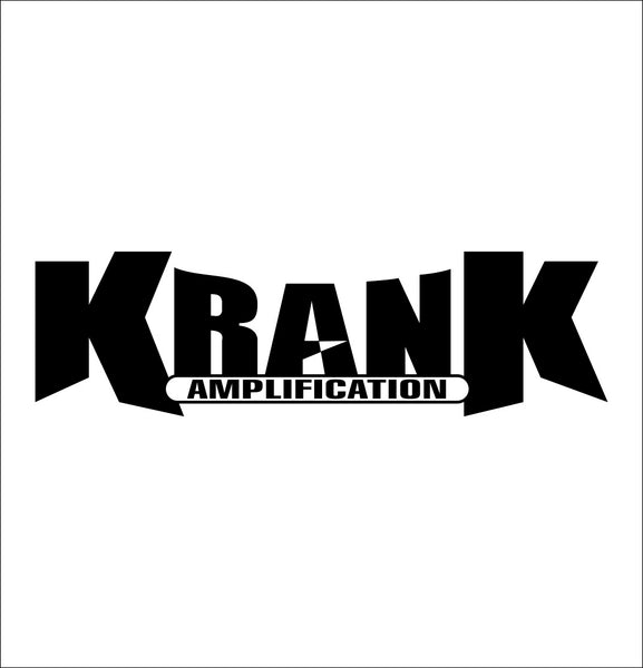 Krank Amps decal, music instrument decal, car decal sticker