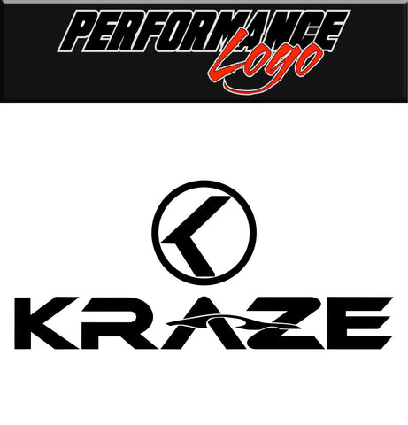 Kraze Wheels decal, performance car decal sticker