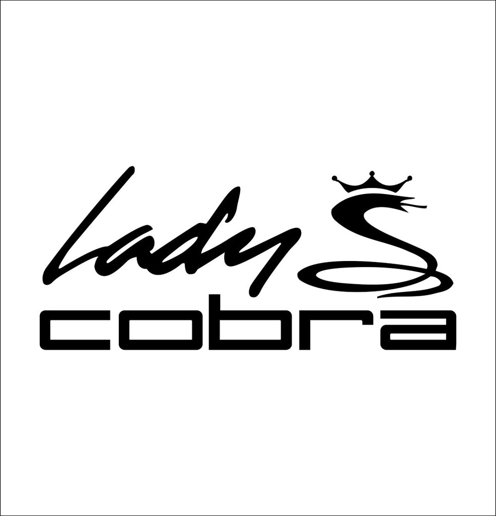 Lady Cobra decal, golf decal, car decal sticker