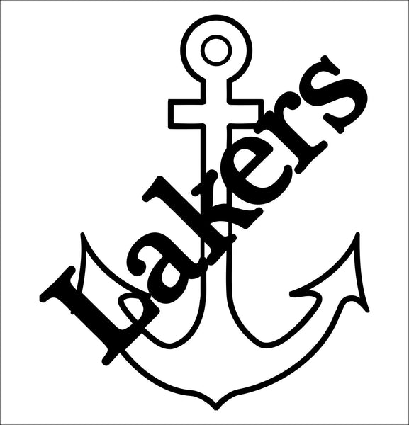 Lake Superior Lakers decal, car decal sticker, college football